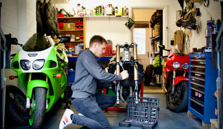 Tom and his bikes