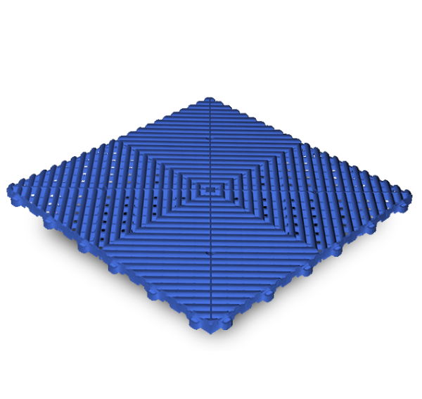 A Royal Blue Swisstrax Ribtrax Pro tile