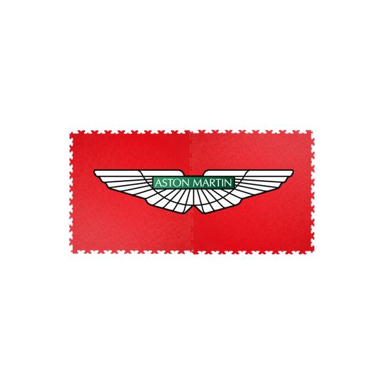 Aston Martin Custom Logo Two Tiles Red