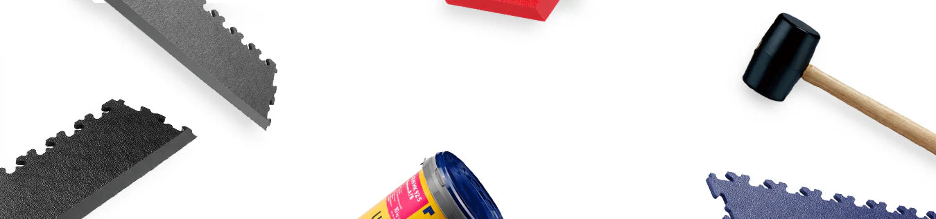 Range of floor tile accessories
