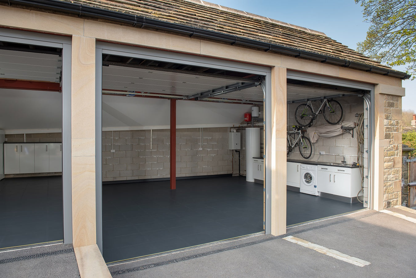 Garage floor bundle used in triple garage