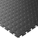 Graphite T Joint interlocking Ecotile floor tile with Raised Disc surface finish