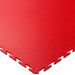 Red T Joint interlocking Ecotile floor tile on a white background