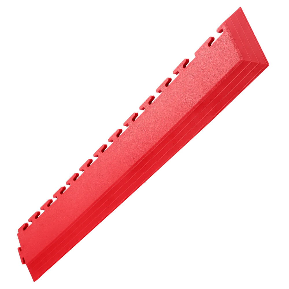 Ecotile T Joint Corner 7mm Ramp - Red — Garage Floor Tile Company
