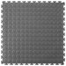 Dark Grey T Joint interlocking Ecotile floor tile with Raised Disc surface finish