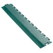Ecotile E57 interlocking floor tile ramp in green on a white background
