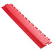 Ecotile E57 interlocking floor tile ramp in red on a white background