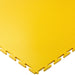 Yellow T Joint interlocking Ecotile floor tile on a white background