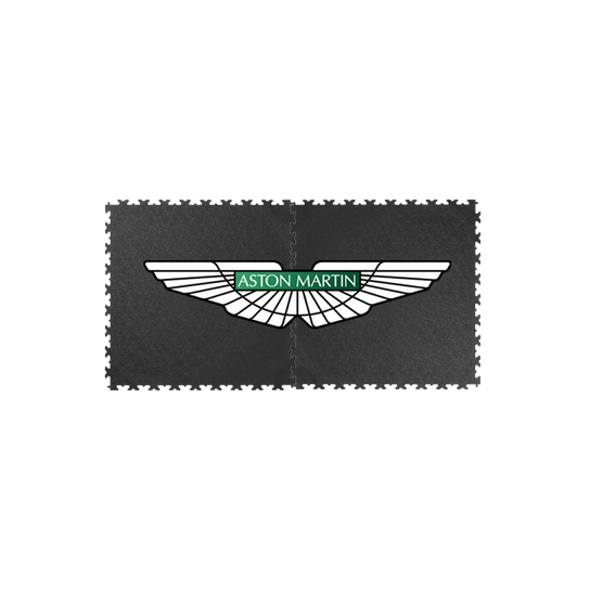 Aston Martin Custom Logo Two Tiles Black