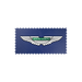Aston Martin Custom Logo Two Tiles Blue