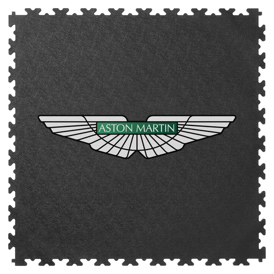 Aston Martin Custom Logo Tile Black