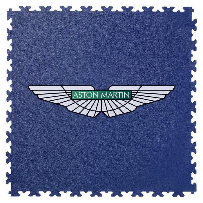 Aston Martin Custom Logo Tile Blue