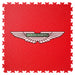 Aston Martin Custom Logo Tile Red