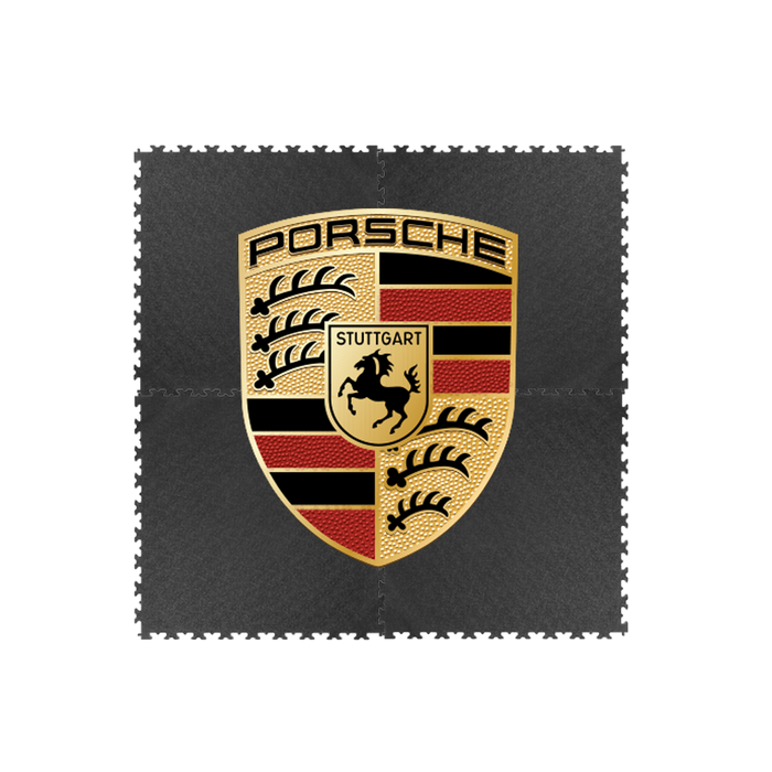 Porsche Crest Floor Mat , Black – Nero Cavallo