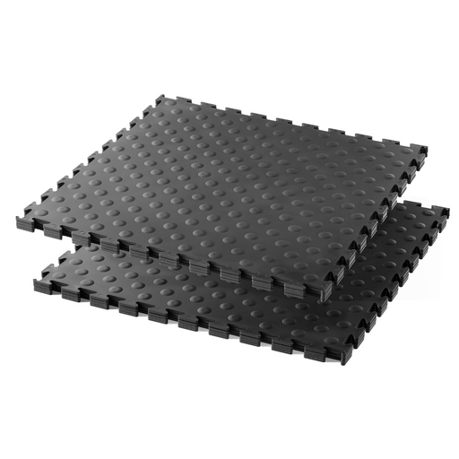 Studded 5mm Tile  19m² Bundle in Black & Graphite