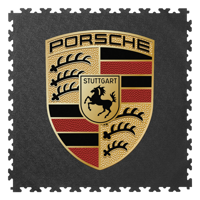 Porsche - Logo Floor Tile - Garage Floor Tile Company